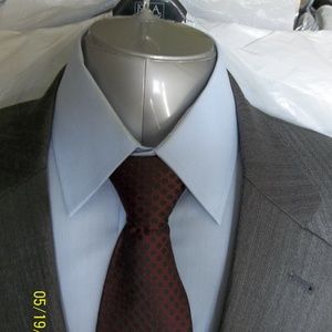 Soto33- 40- Jos A Bank Lt Gray Solid Suit